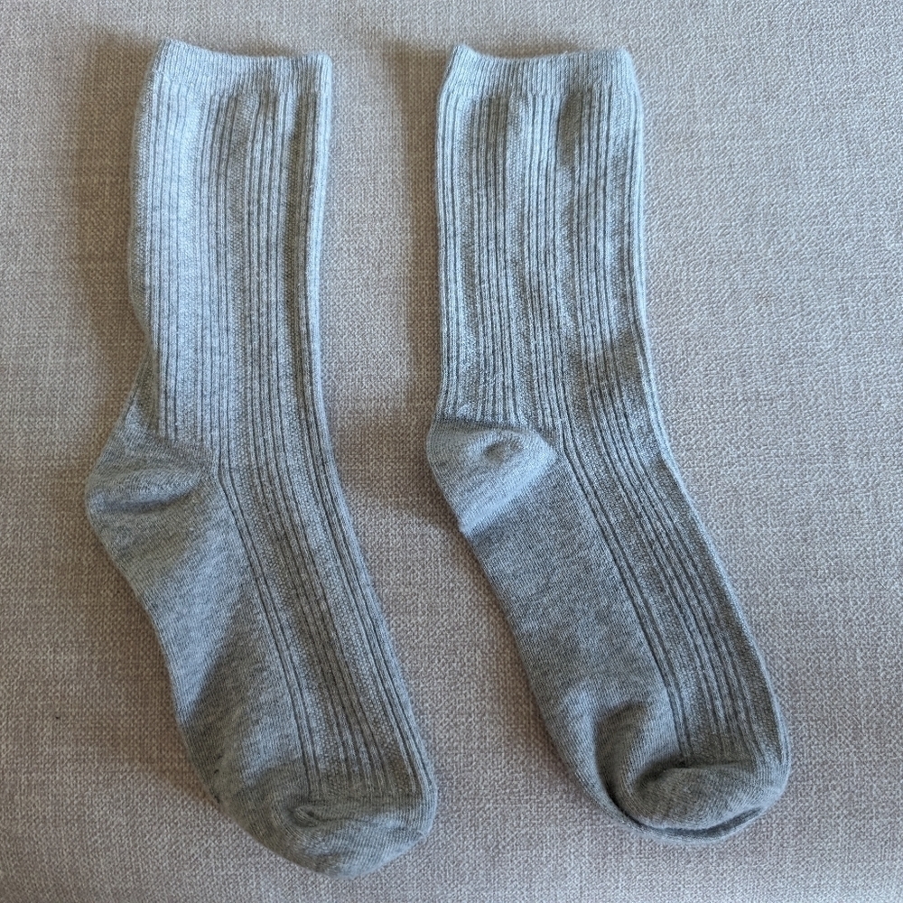 Simple Light Gray Socks